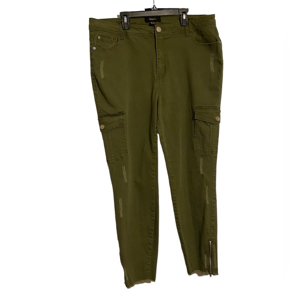 Forever 21 Plus Size Green Jeans